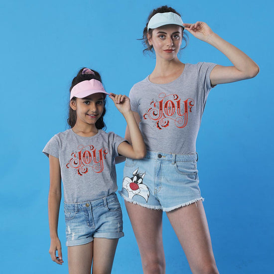 Joy, Mom And Daughter Tees