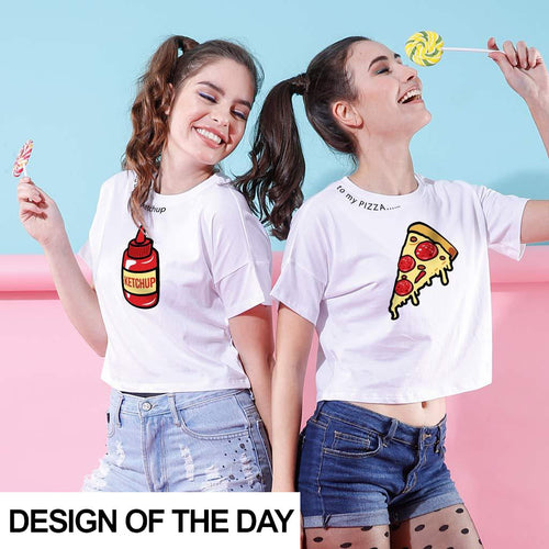 Ketchup To My Pizza, Crop Tops For Bffs