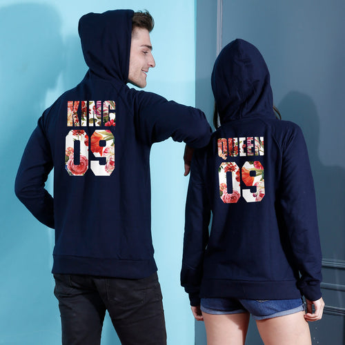 King And Queen, Matching Hoodies For Couples