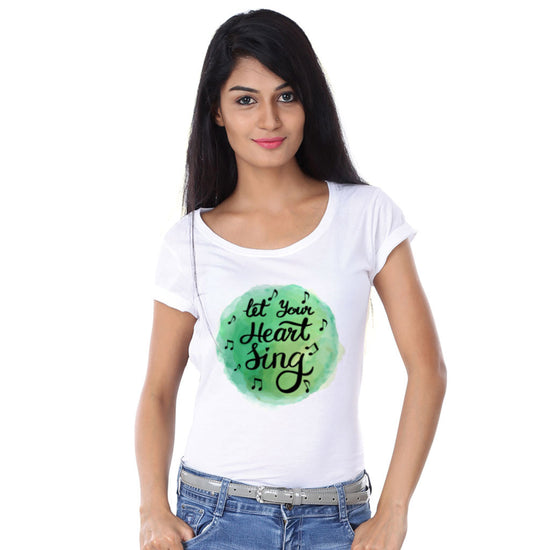 Let Your Heart Sing Couple Tees for women