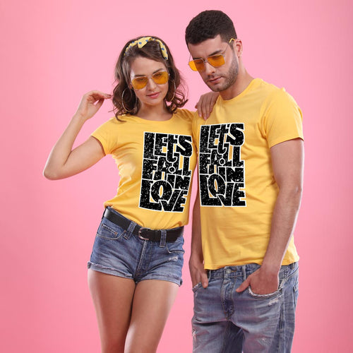 Lets Fall In Love Couple Tees