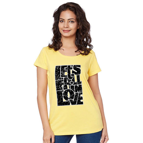 Lets Fall In Love Couple Tees for women