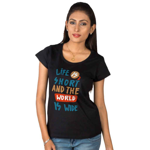 Life Is Short, Matching Travel Tees For Women
