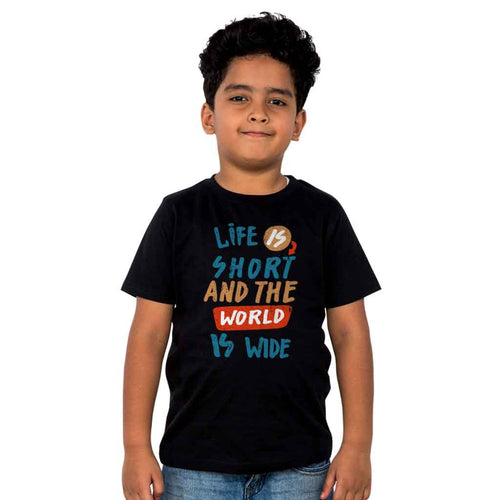 Life Is Short, Matching Travel Tees For Boy
