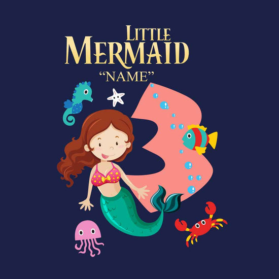 Little Mermaid Birthday Tee