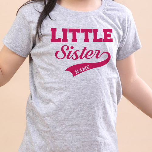 Little, Personalised Tee For Sister