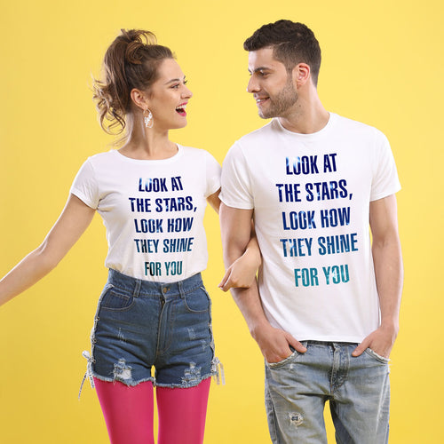 Look At The Stars Couple Tees