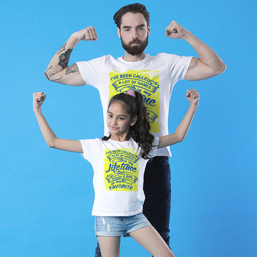 Lot Of Names Dad And Daughter Matching Tshirt