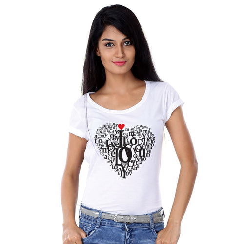 Love Doodle Couple Tees for women