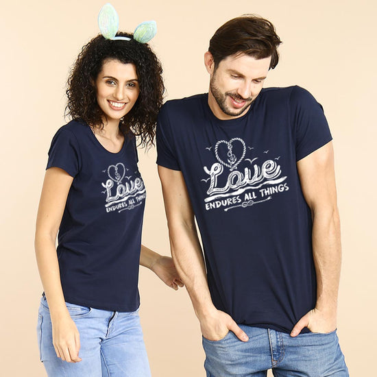 Love Endures All Things Couple Tees