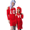 Love You Matching Cold Shoulder Dresses For Mom And Daughter