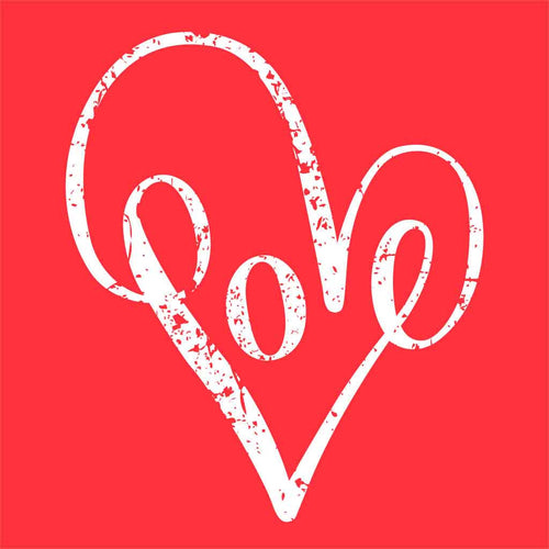 Love Typography Couple Tees