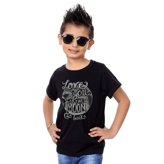 Love You To The Moon Family Tees for son