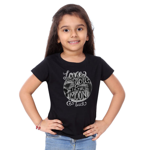 Love You To The Moon Family Tees for daughter