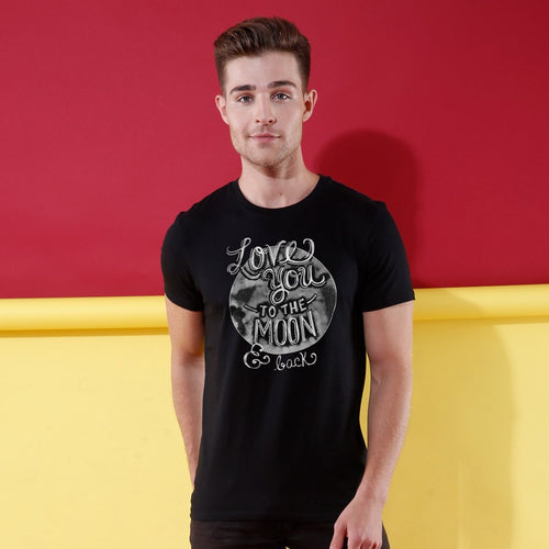 Love You To The Moon , Tee For Men