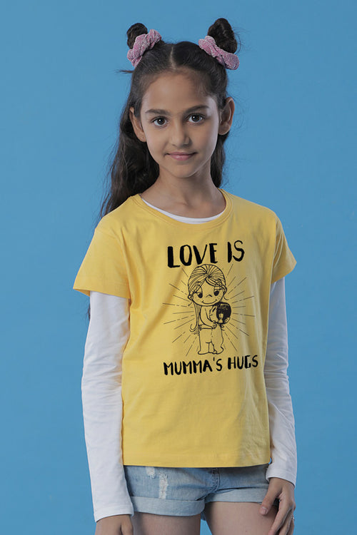 Love is Mumma's Hugs/Love is Daughter's Hugs Tees