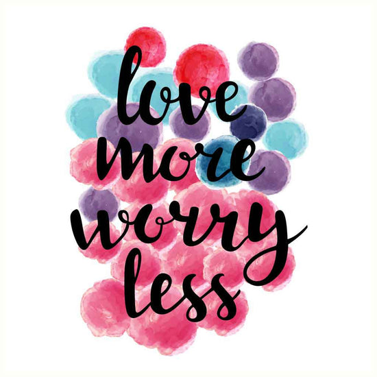 Love More Worry Less Couple Tees