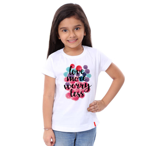 Love More Worry Less Family Tees