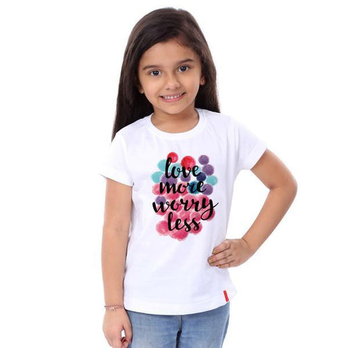 Love More Worry Less , Tees For Girl