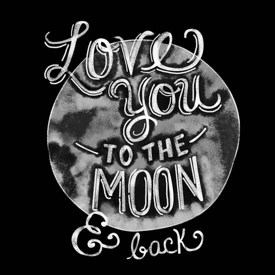 Love You To The Moon Family Tees