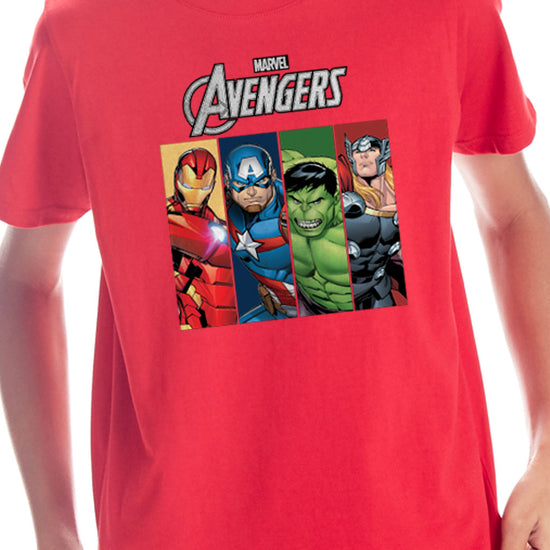 Avengers Superhero, Marvel Red Tees for Boys