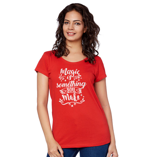 Magic Is Something You Make Couple Tees for women