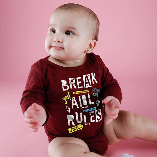 Make/Break All The Rules, Matching Tee And Bodysuit For Baby (Boy)