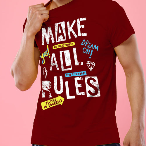 Make/Break All The Rules, Matching Tee And Bodysuit For Dad And Baby (Boy)