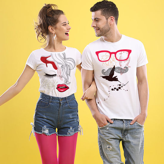 Masculine and Feminine Couple Tees