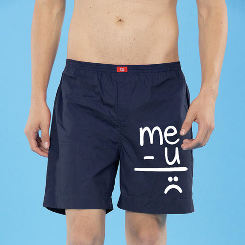 Me+U,  Matching Navy Blue Couple Boxers