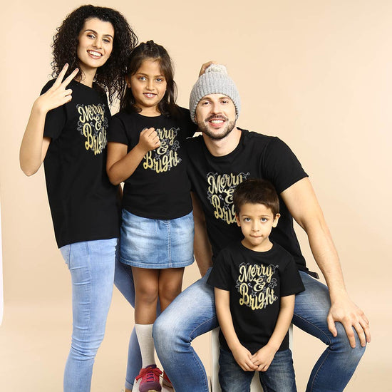 Merry And Bright Family Tees