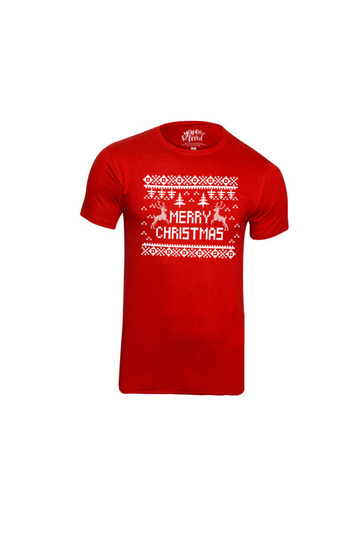 Festive Christmas family tees for son