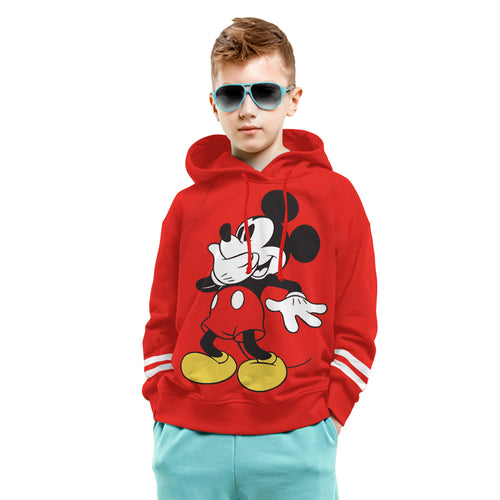 Mickey Terry Red Boys Hoodie