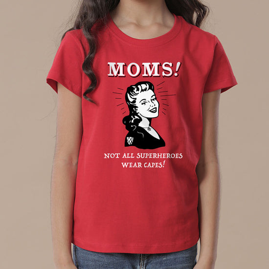 Mom Superhero Mom Daughter Tees