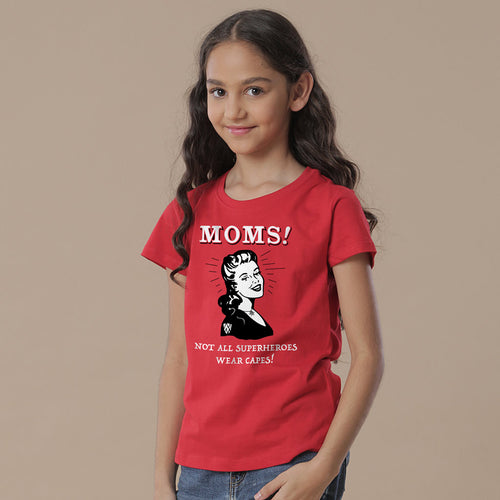 Mom Superhero Mom Daughter Tees