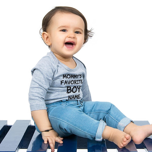 Mommy's Favorite Boy,  Personalized Bodysuit For Baby