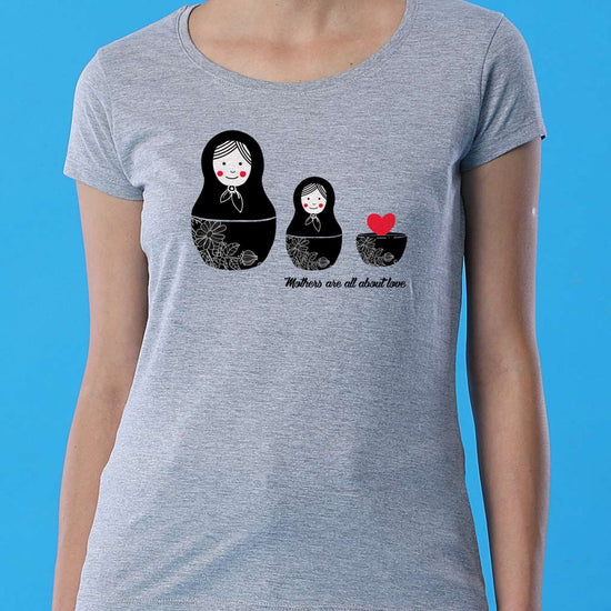 Mothers Are All About Love Mom Daughter Tees