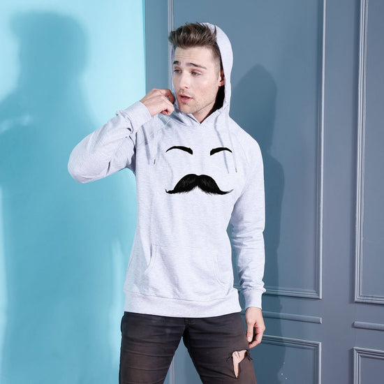 Moustache Eyelashes Hoodie For Men