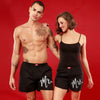 Mr. & Mrs. Black Matching Couple Boxers