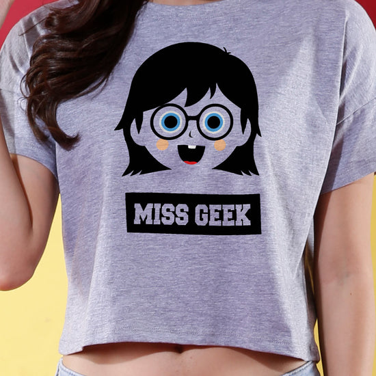 Mr. Geek Miss Geek Crop Top & Tee