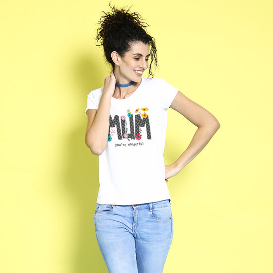 Mum You're Wonderful Mothers Day Tee