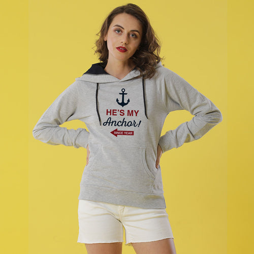 My Anchor Personalised Hoodies For Couples