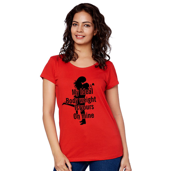 My Ideal Body Weight Couple Tees for women