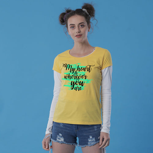 My heart Is Where You Mom & Daughter Tees