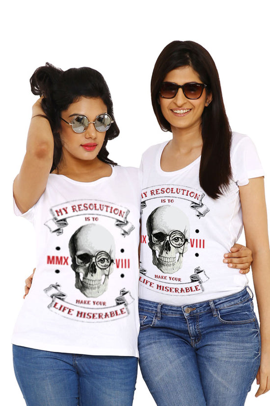 True Sibling Love, Matching Sibling New Years Tees For Sisters