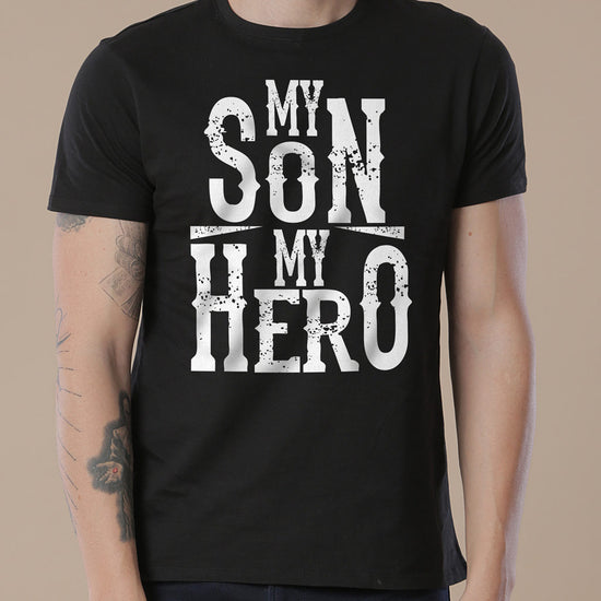 Black My Son/Dad My Hero Father-Son Tees