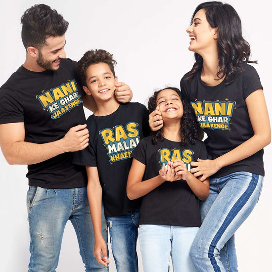 Nani Ke Ghar Jaayenge Matching Tees For Family