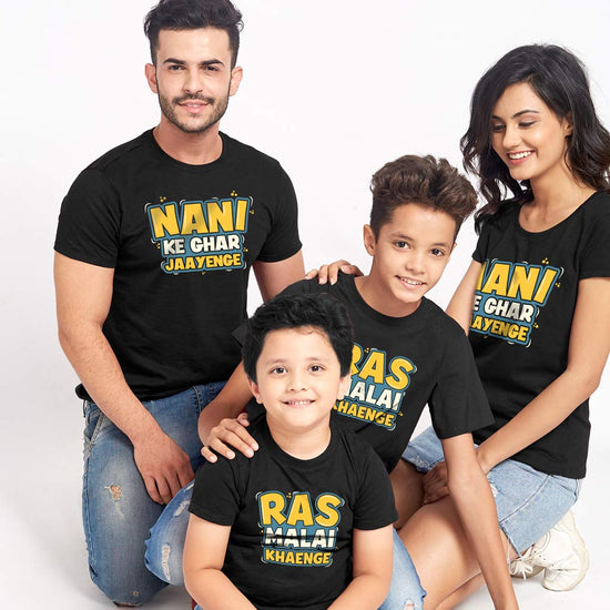 Nani Ke Ghar Jaayenge Matching Tees For Family
