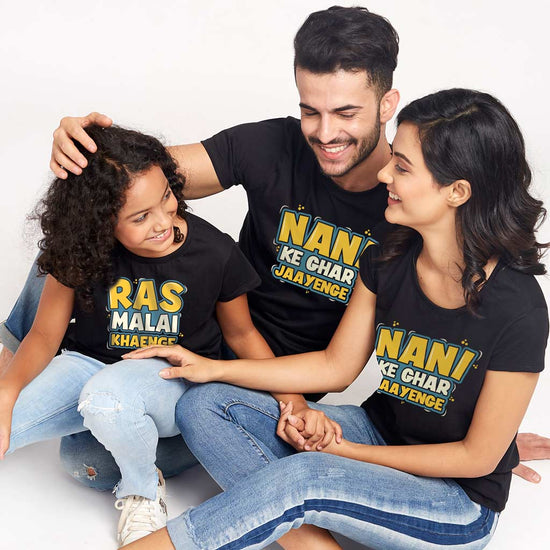 Nani Ke Ghar Jaayenge Matching Tees For Family