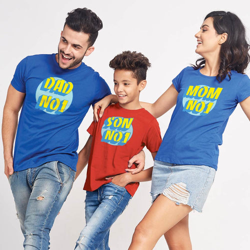 Mom/Dad/Son No1, Matching Tees For Mom, Dad And Son